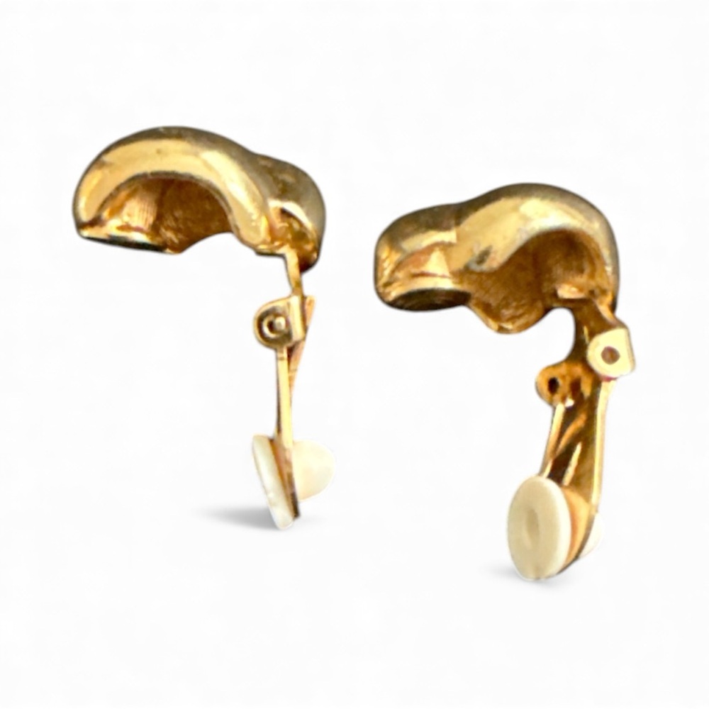 Christian Dior Gold-Tone Knot Earrings - Picture 5 of 6